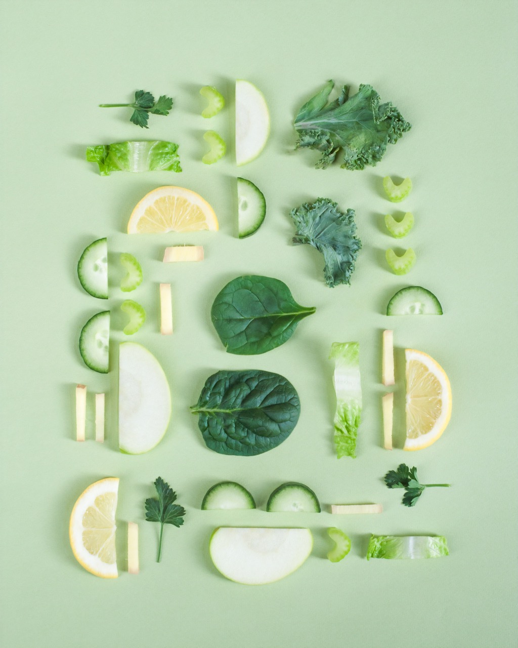 fruits et legumes verts